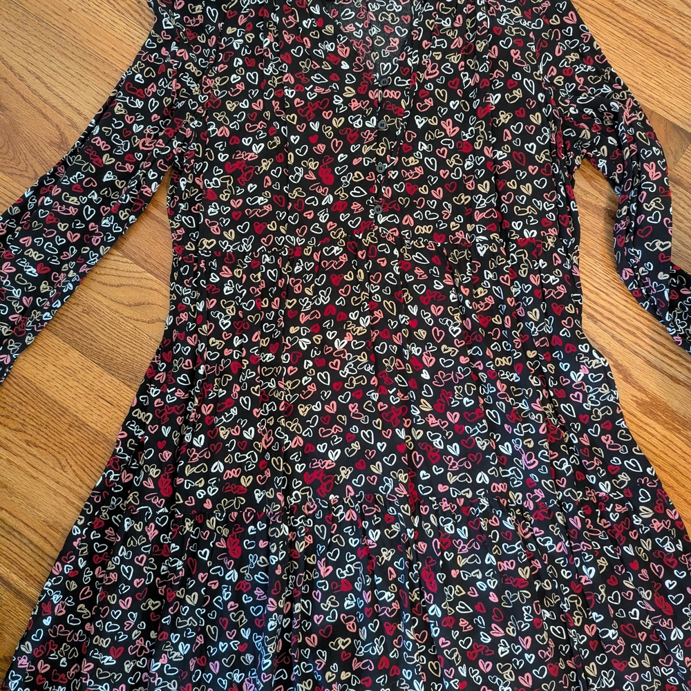 LOFT Heart Print Dress